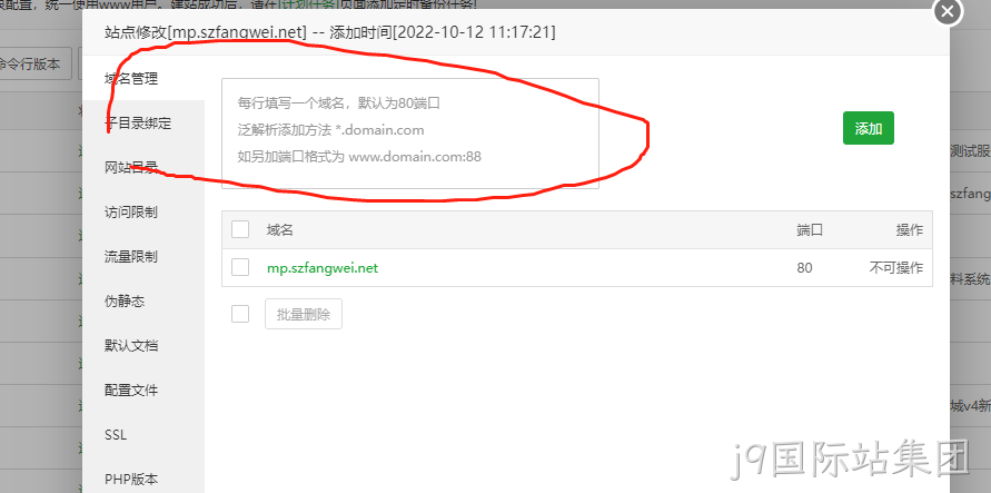 网站添加域名